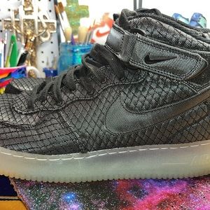 Nike Air Force 1 07 Mid Shoe White Men's/Metallic